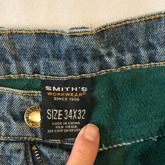 Smith's Workwear Classic Straight Jeans Mens 34x32 - Picture 5 of 5